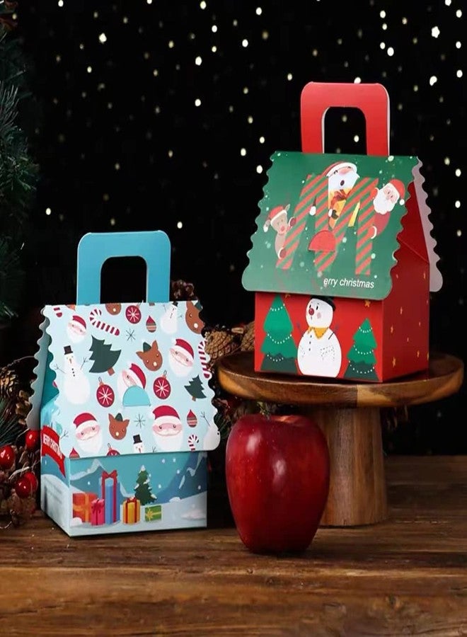 Suponey Christmas Gift Boxes,12pcs Christmas Treat Boxes Santa Candy Box Xmas Party Favor Box for Holiday Gift Wrapping Home Decoration - Image 3